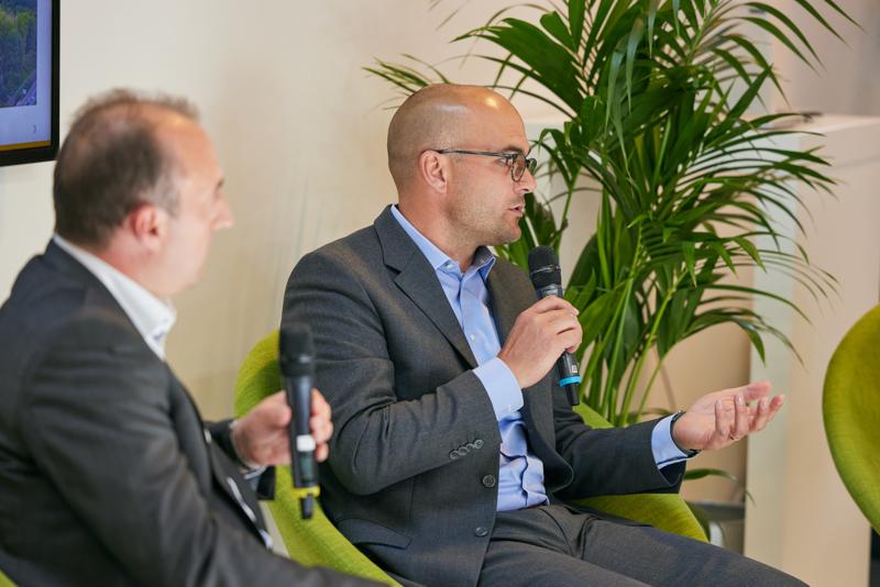 Image of panelists Hans-Joerg Krassnig, Head of Electric Steelmaking at Primetals Technologies, and Martin Zappe, Program Director of SALCOS.