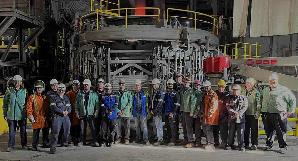 The project team consisting of NLMK Indiana and Primetals Technologies members.