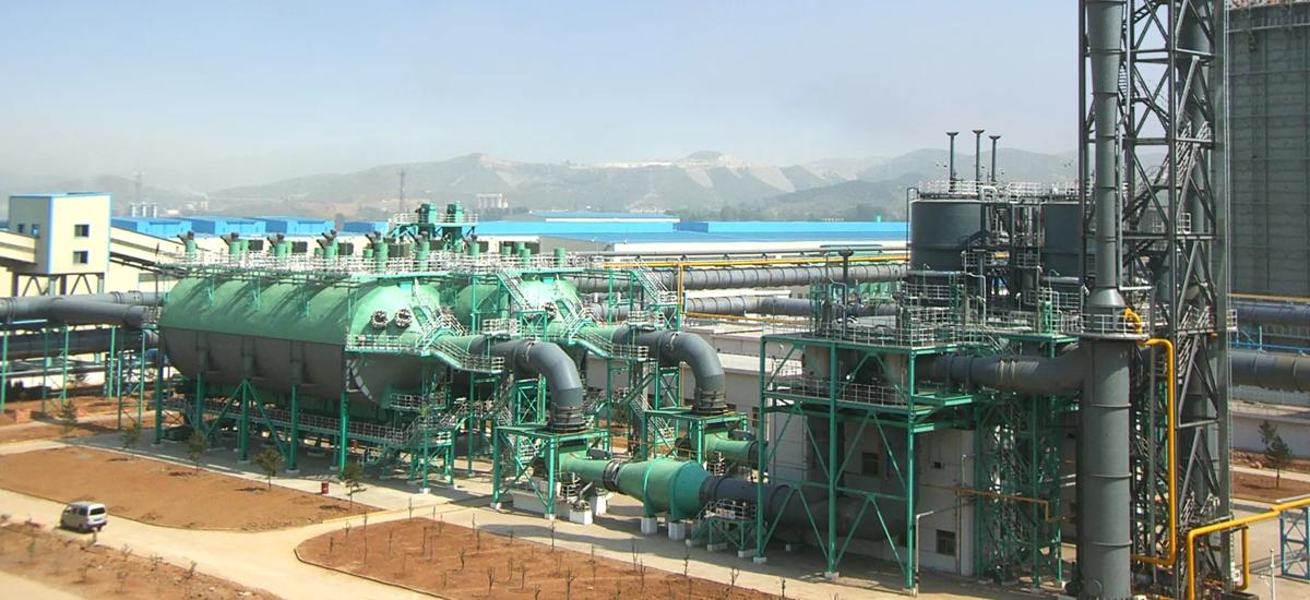 Electrostatic precipitator incl. axial ID fan and switch over station for LD converters (BOF)