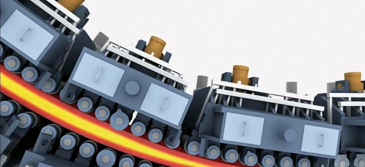 Precise adjustment of the roll-gap profiles based on DynaGap Soft Reduction 3D contributes to superior product quality.