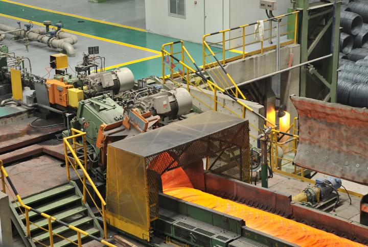 An image of two wire-rod mills