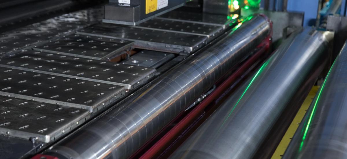 Air Bearing ShapeMeter from Primetals Technologies previously supplied to Jiangsu Dingsheng New Materials installed on one of its mills.