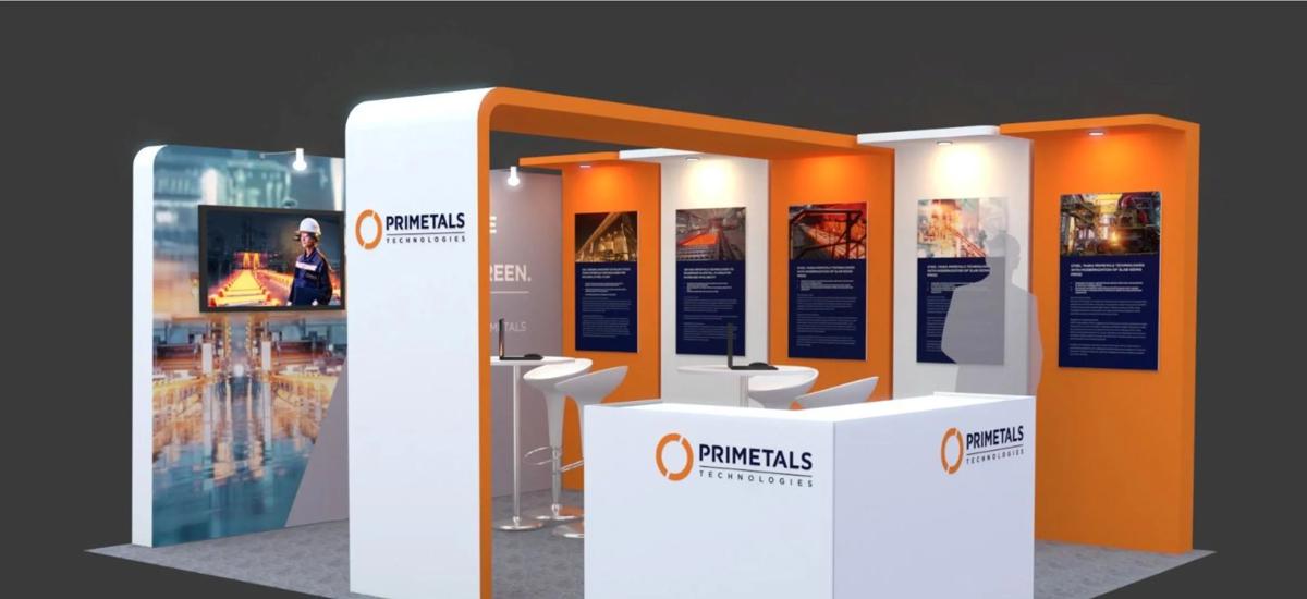 Rendering of Booth of Primetals Technologies at Breakthrough Technology Conference 2025