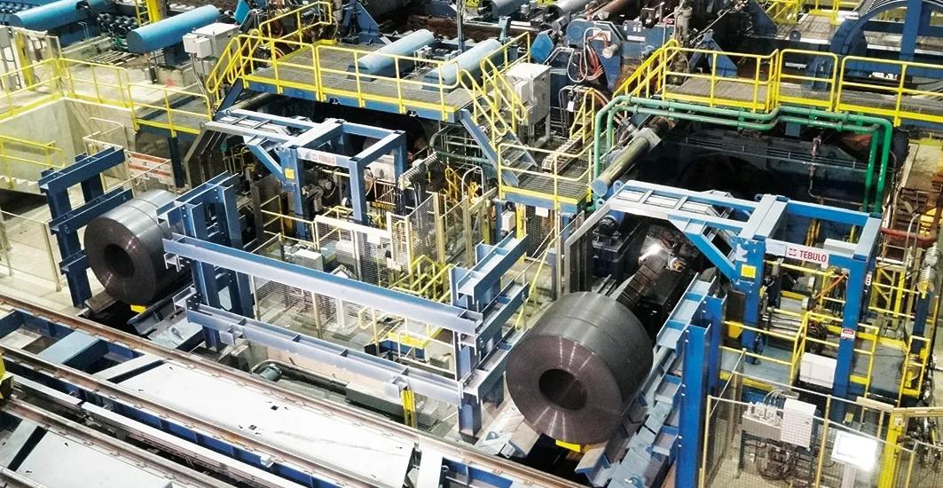 Coiling section equipped with two Power Coilers