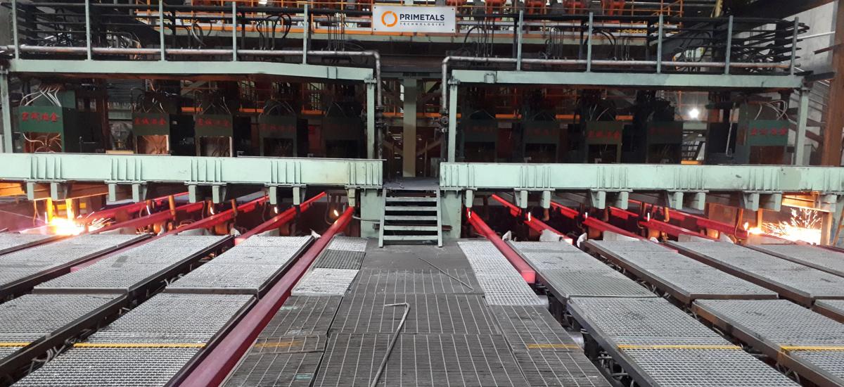 10-strand billet caster at the Changzhou converter steelmaking plant #3 of Chinese steel producer Zenith Steel. The caster was supplied by Primetals Technologies and is equipped with SRD segments for hard reduction and special technological packages.