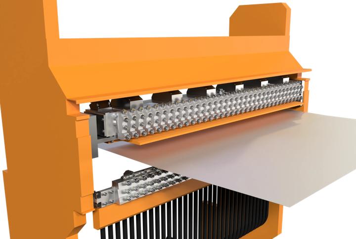 Rendering of the Lidao New Energy ISV spray bar assembly from Primetals Technologies. 