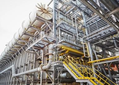 View on reformer of MIDREX® (HBI) plant of ArcelorMittal Texas (formerly voestalpine Texas)