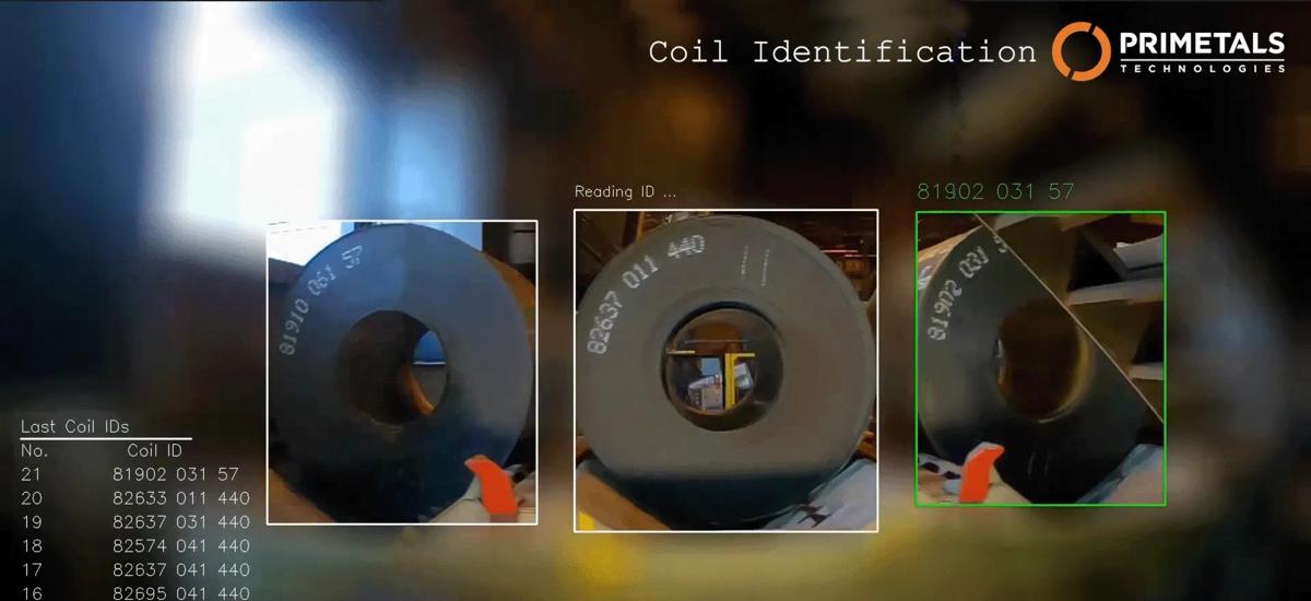 Coil ID detection at SSAB Hämeenlinna by the AI-backed assistant system from Primetals Technologies.