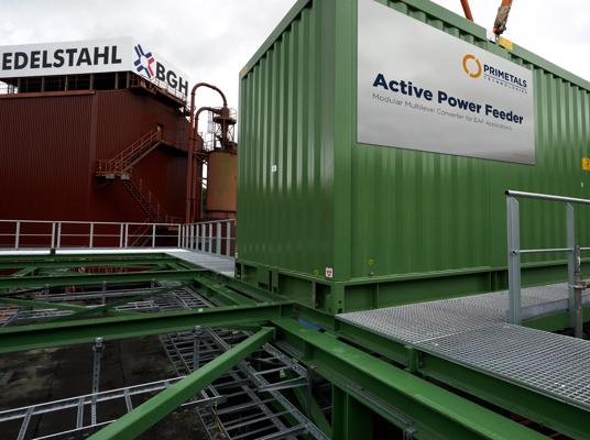 The grid-friendly power solution Active Power Feeder from Primetals Technologies is in operation at BGH Edelstahl. 