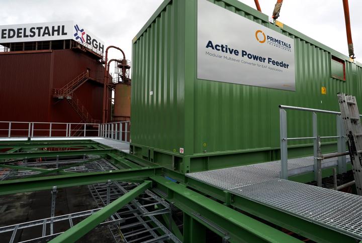 The grid-friendly power solution Active Power Feeder from Primetals Technologies is in operation at BGH Edelstahl. 