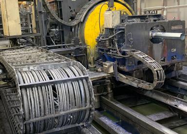 Primetals Technologies and Nakata upgraded the automation and drives system for a 12-inch Nakata flying cutoff machine.