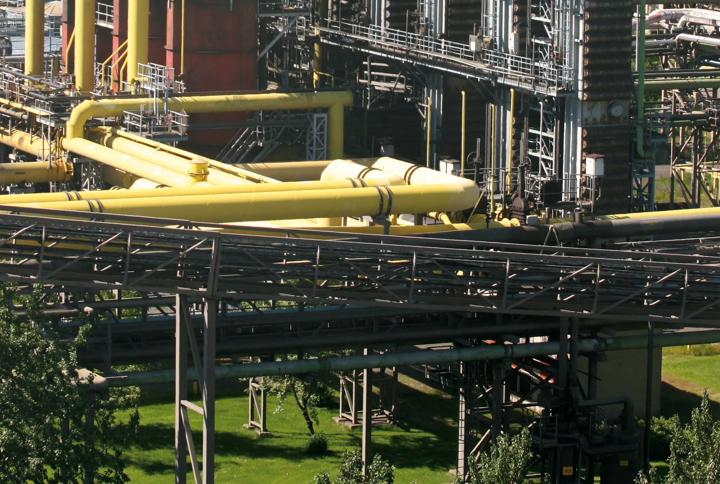 Aerial view of the cokemaking facilities at SSAB Raahe