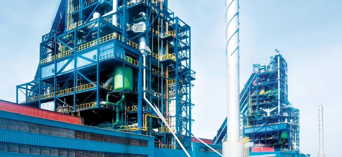 View on the two COREX® plants at Essar Steel, India