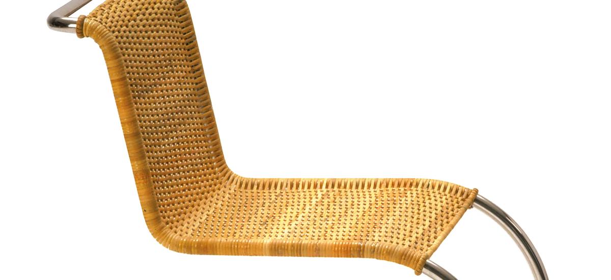 Weissenhof Chair (Weißenhof-Stuhl, 1927), designed by Mies van der Rohe and upholstered by Lilly Reich