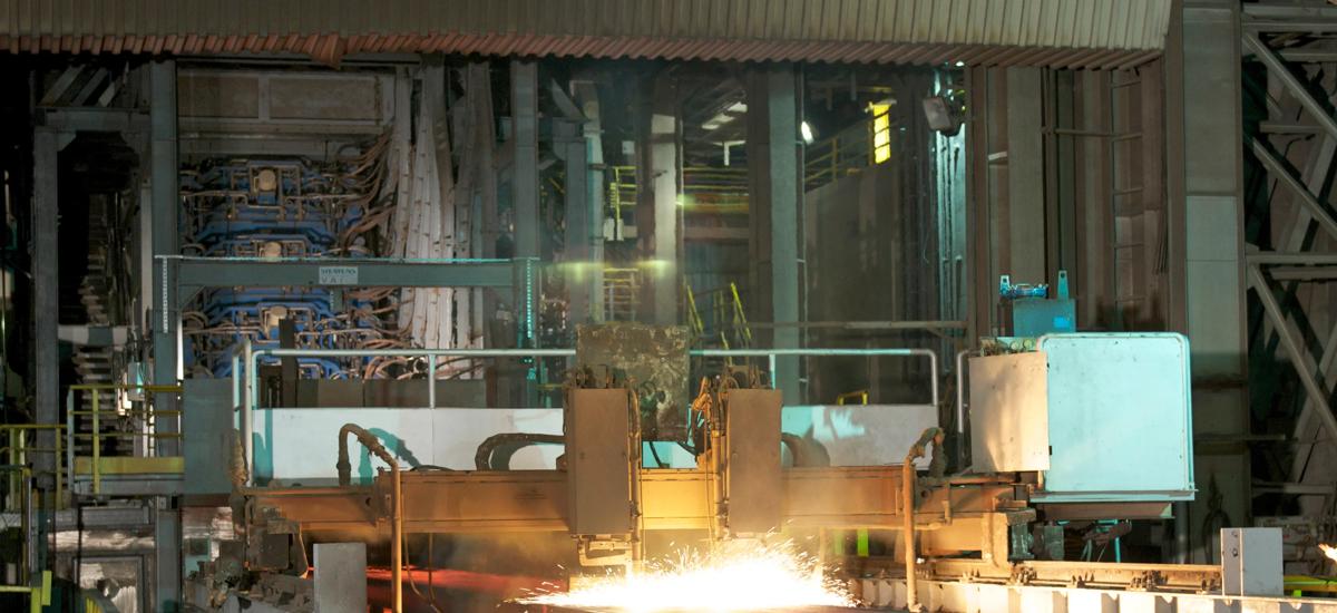 Continuous caster at Acroni, d.o.o. in Jesenice, Slovenia. The caster was modernized by Primetals Technologies and now also produces X120 Mn12 grades.