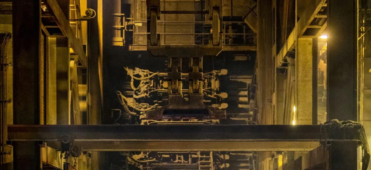 Continuous-Casting Machine No. 6 at the SSAB Raahe (former Rautaruukki) plant today. This is where the fully dynamic strand-guide system with DynaGap Soft Reduction had its world premiere in 1997.
