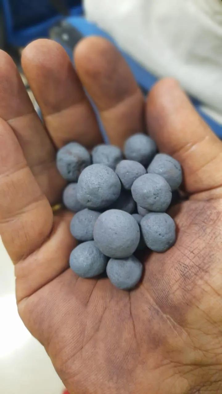 Pellets produced by laboratory equipment