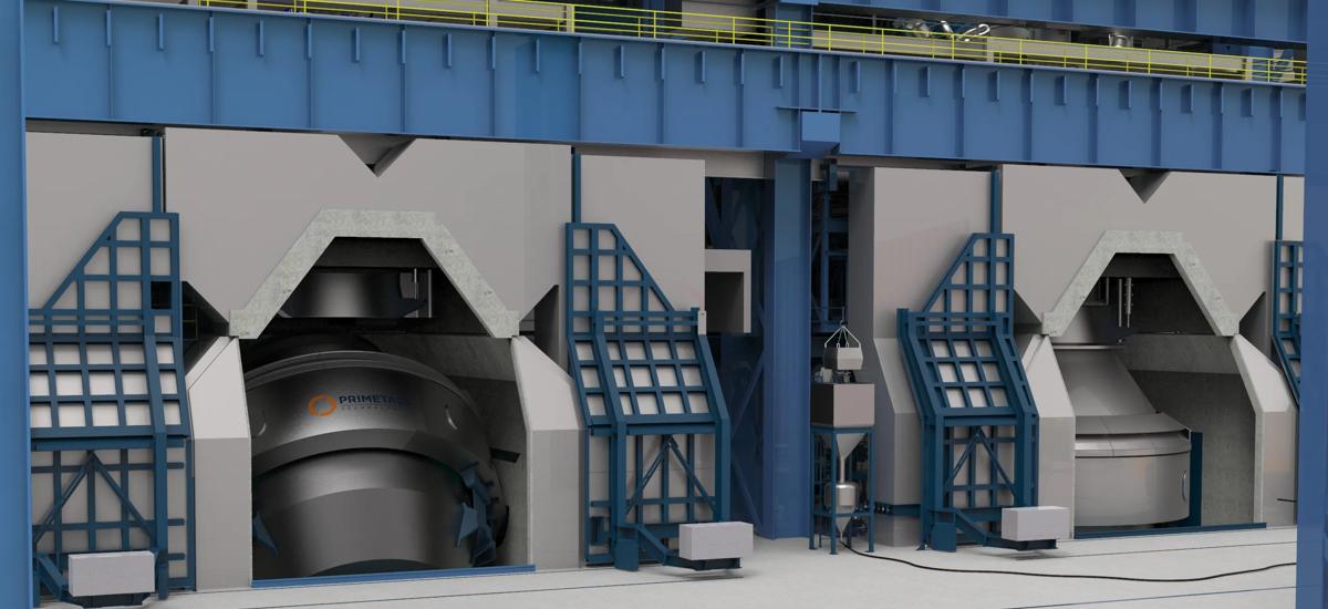 3D-image of converters by Primetals Technologies for JSW, India.