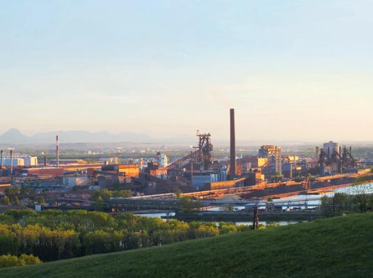 View of voestalpine Linz, Austria
