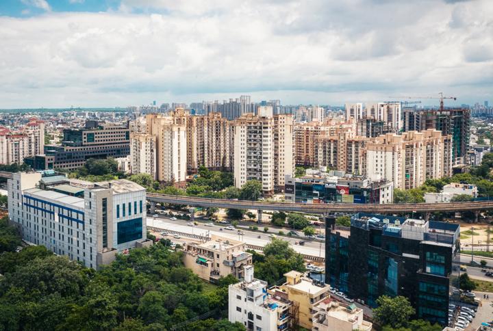 Skyline of New Delhi, India