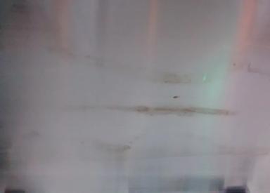 Bottom surface markings on aluminum hot strip. 