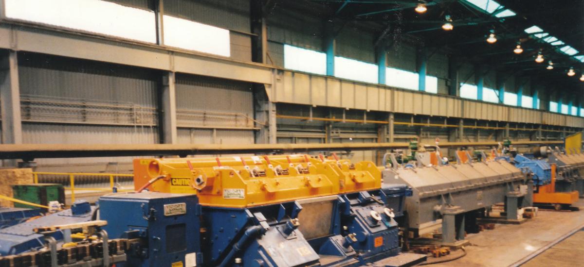 A Morgan Reducing/Sizing Mill from Primetals Technologies in a wire rod mill.