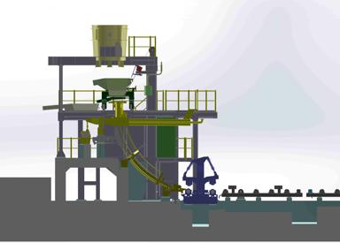 Orissa Metaliks: Section view of three strand billet caster to be supplied by Concast 