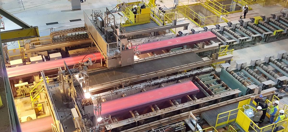 Two-strand continuous slab caster from Primetals Technologies in the Brazilian steel works of Companhia Siderúrgica do Pecém (CSP). The caster is part of a new plant in the Pecém Industrial and Port Complex in São Gonçalo do Amarante in the state of Ceará.