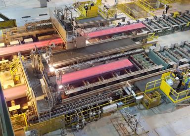 Image of Two-strand continuous slab caster