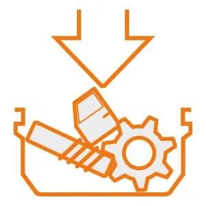 Scrap loading controller + tracker. Automation support for scrap baskets and chutes