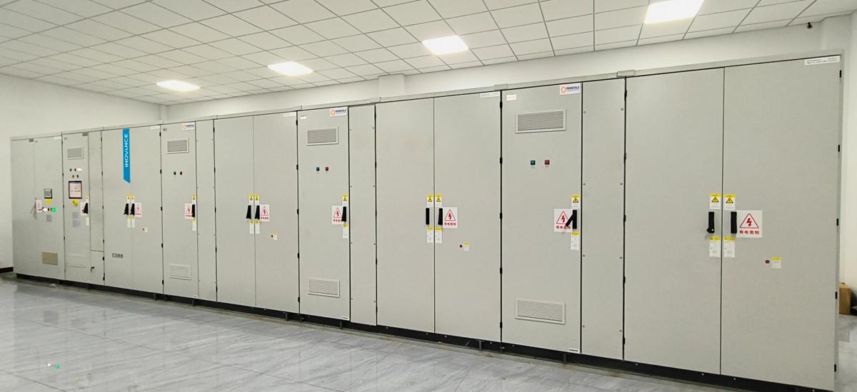 Medium-voltage drives system supplied by Primetals Technologies in partnership with Inovance.