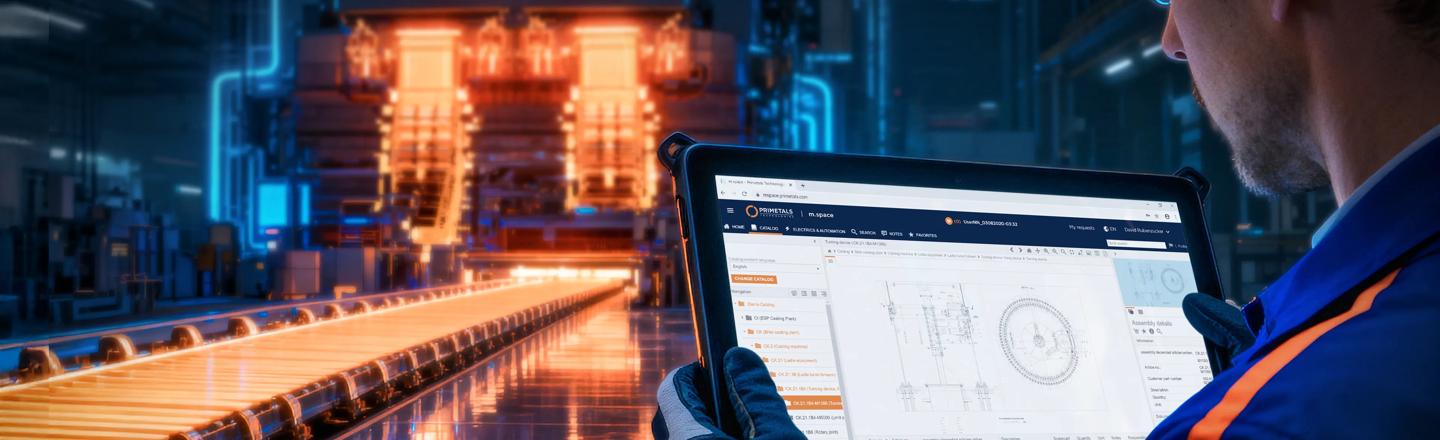 m.space HMI on tablet