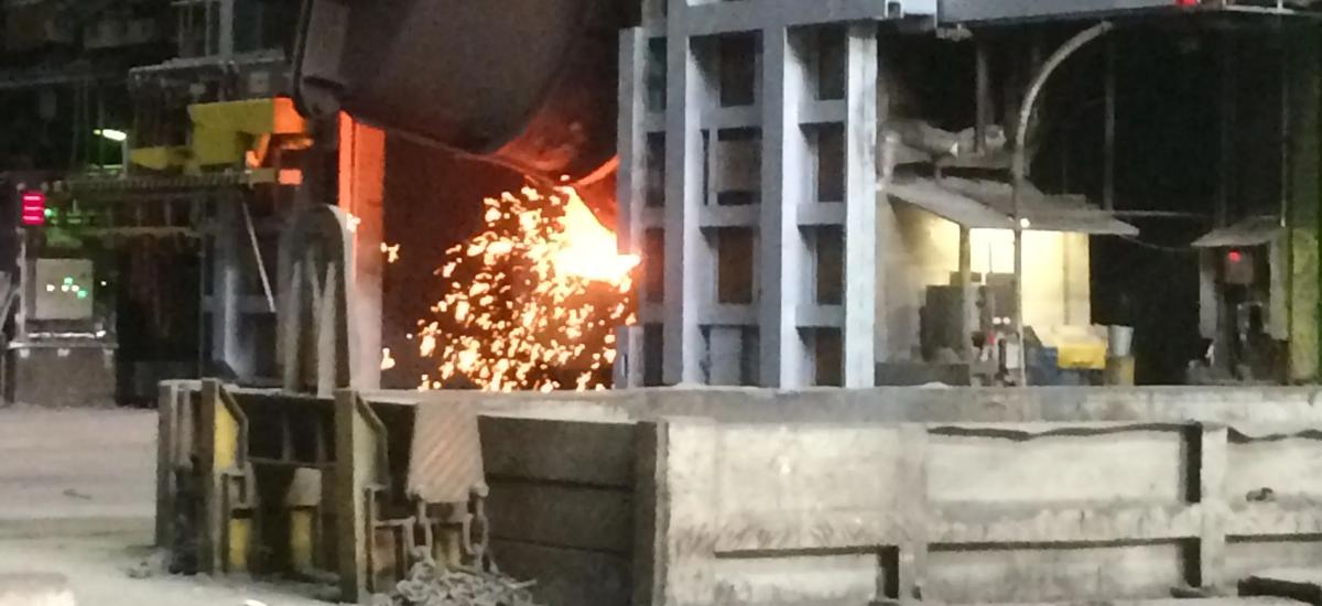 LD(BOF) converter from Primetals Technologies at ArcelorMittal Hochfeld in Germany