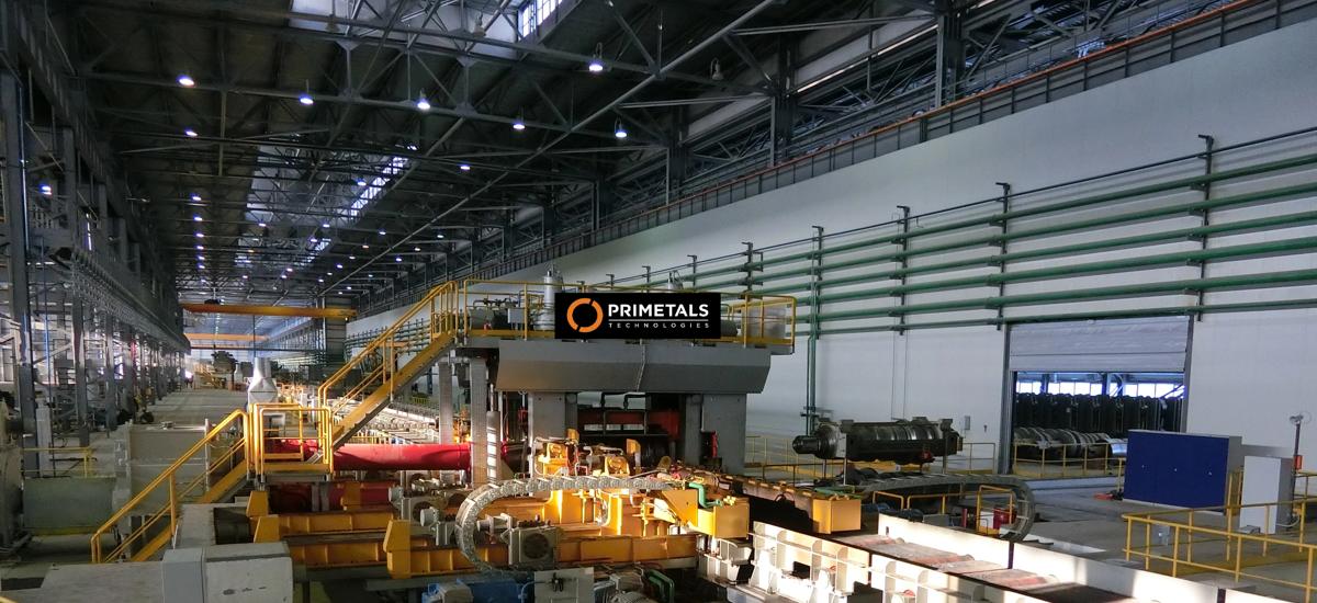 Billet stand from Primetals Technologies. A comparable plant is being installed for the Czech steel producer Třinecké železárny in Třinec, Czech Republic.