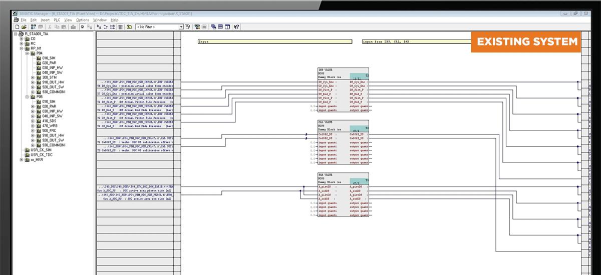 PLC Software Structure of existing Steel plant