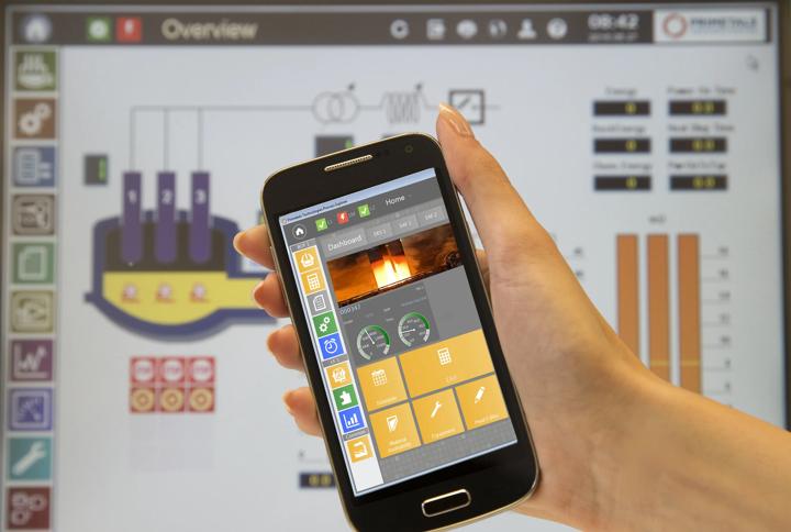 electrode control system for operators of electric arc and ladle furnaces