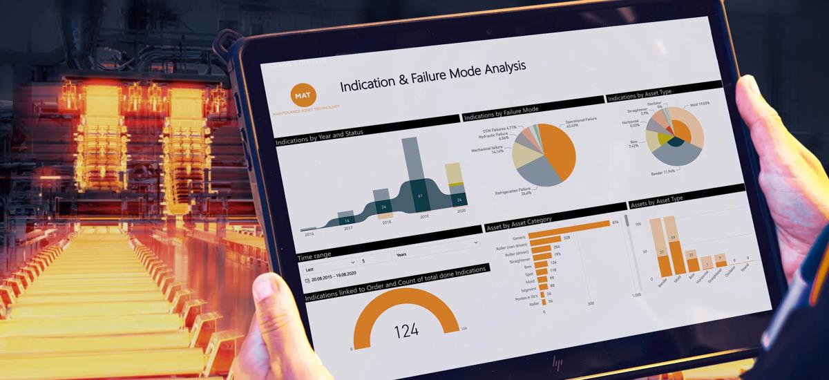 Photo of the Maintenance and Asset Technology (MAT) dashboard