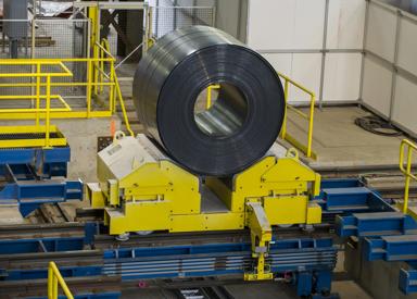 Rail-based, Fully Automated Modular Steel Coil Transport System