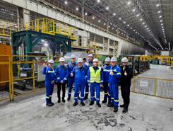 Part of the teams from Primetals Technologies and Ulsan Aluminum after the successful automation upgrade. 