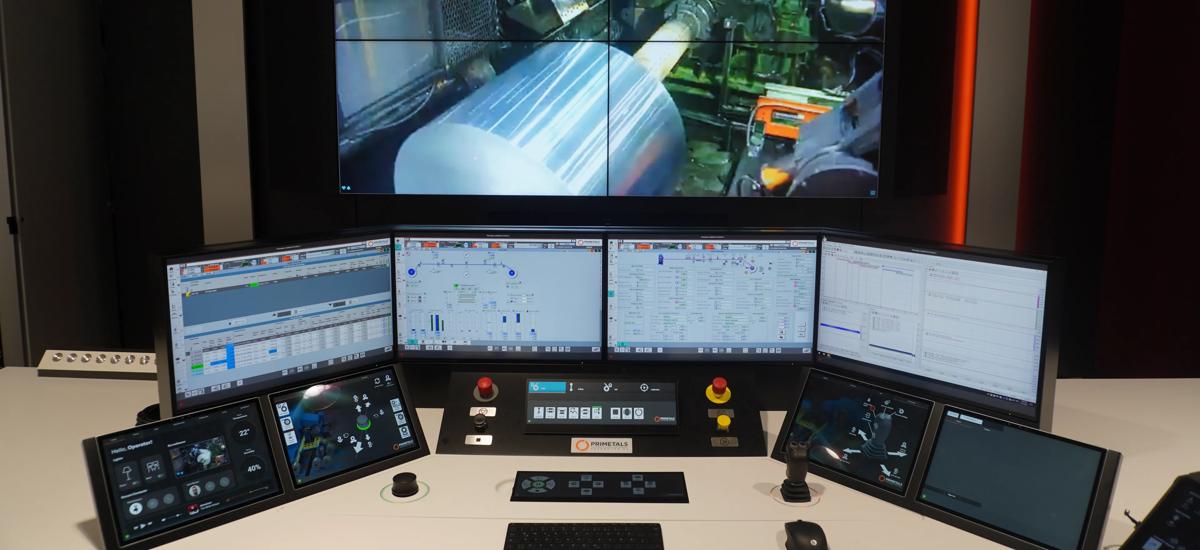 Central Operation Cockpit for a steel plant or rolling mill, designed for easy and intuitive operation by operators. The ergonomic layout and integrated controls simplify plant management and represent the first step toward autonomous rolling. Detailed Picture for maintenance