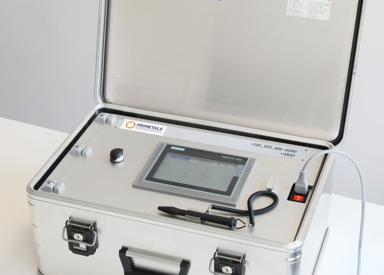 DynFlex Box is verifying that the DynaFlex mold oscillator system is working properly.