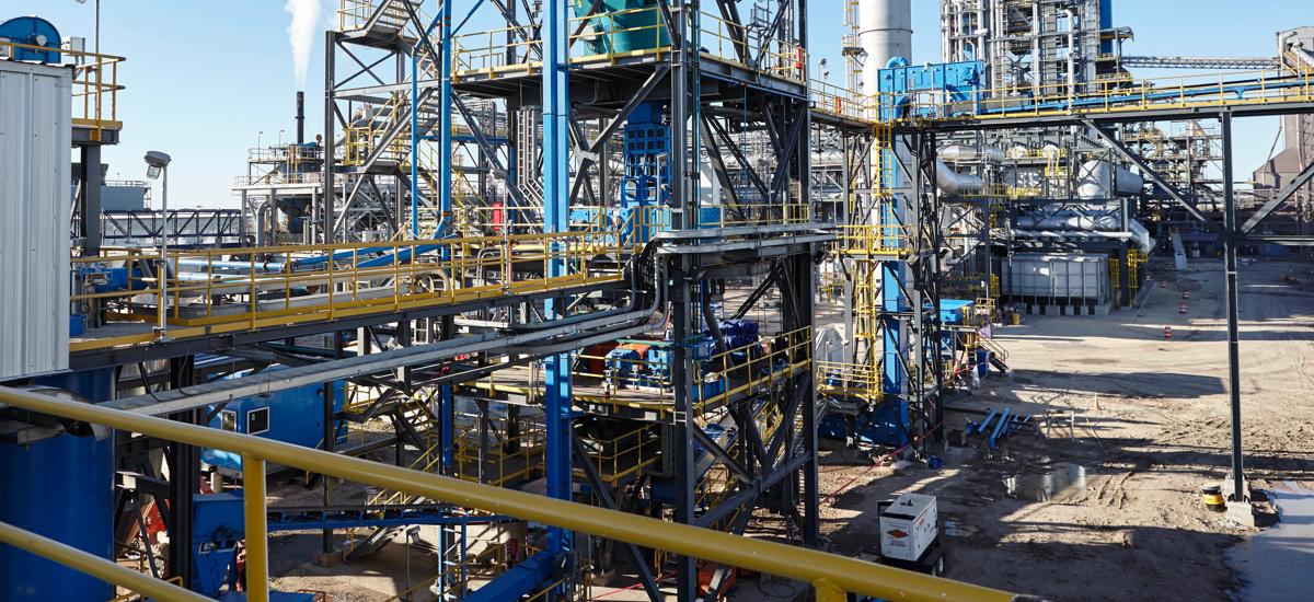 Fines recycling plant in Corpus Christi, Texas, United States