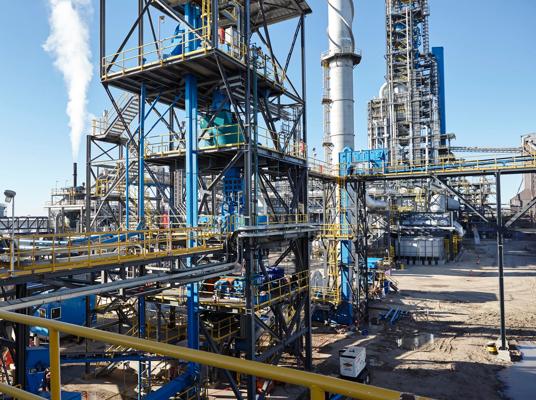Fines recycling plant at Corpus Christi in Texas, United States