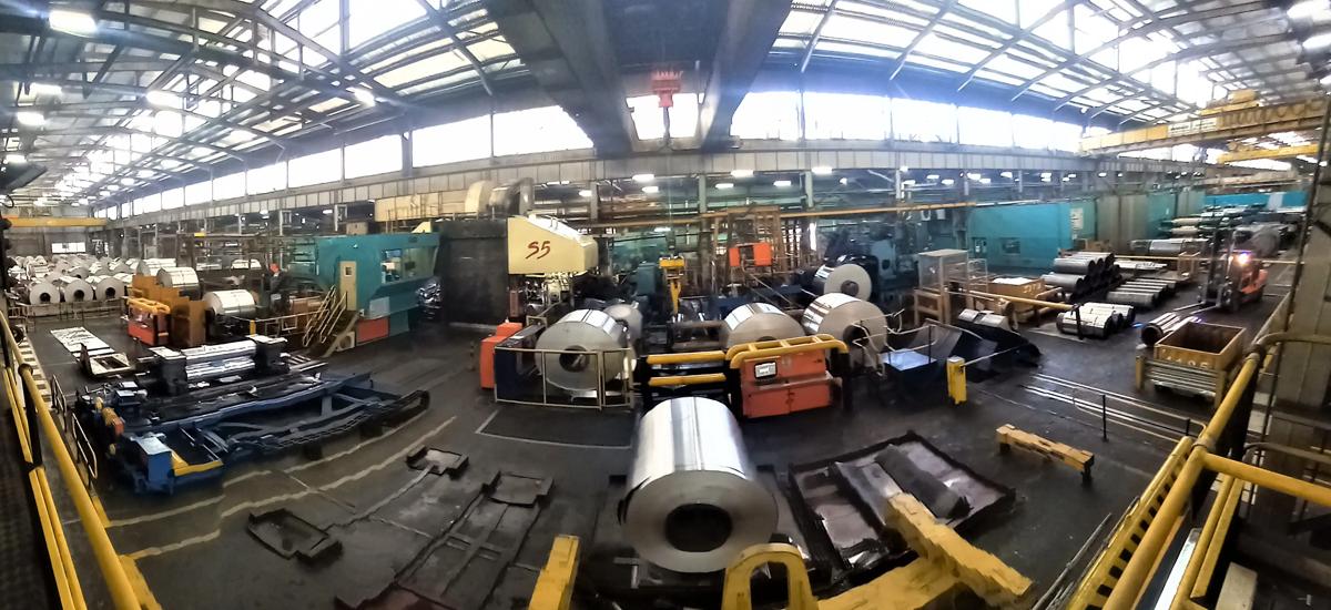 A view of the S5 cold rolling mill. Primetals Technologies will upgrade the mill with hot edge inductors. 