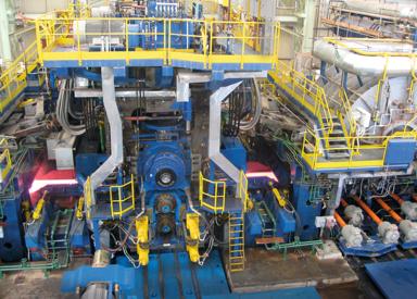 Plate Steckel Mill in operation