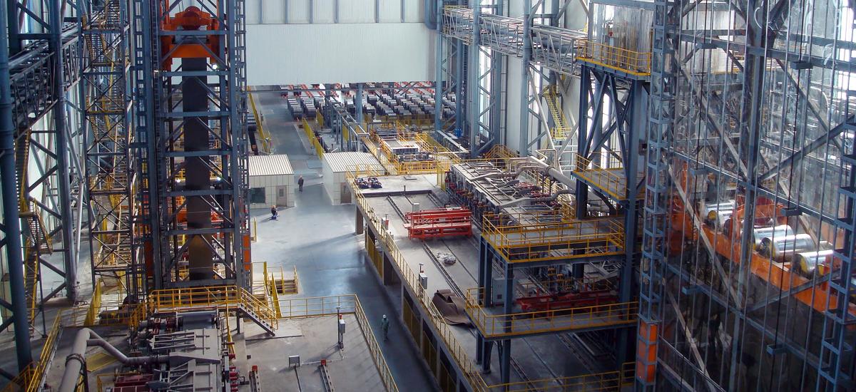 Continuous galvanizing lines CGL 5 and CGL 6 supplied by Primetals Technologies for the cold rolling mill of HBIS Tangsteel in Tangshan, Hebei Province