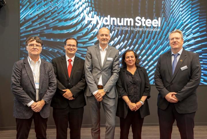 Representatives from Hydnum Steel and Primetals Technologies during the signing ceremony. 