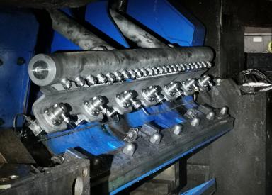 New work roll lubrication and work roll cooling system installed at finishing mill stands F2-F4
