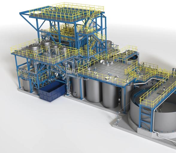 Rendering of a By-Product Leaching plant