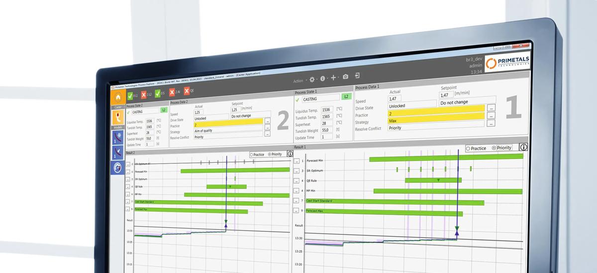 Image of a computer monitor demonstrating the Speed Expert human-machine interface